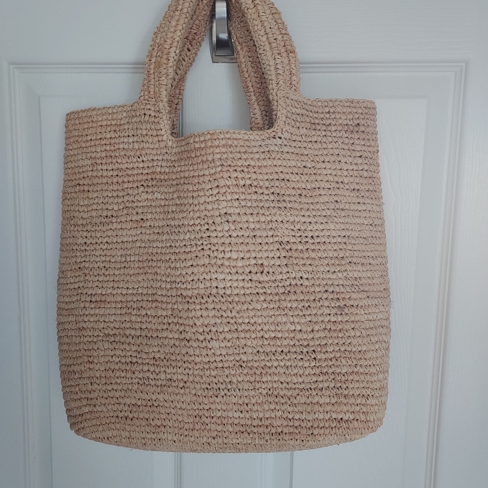 Tommy Bahama  Tan Woven Tote Bag,Brand New, Never Used